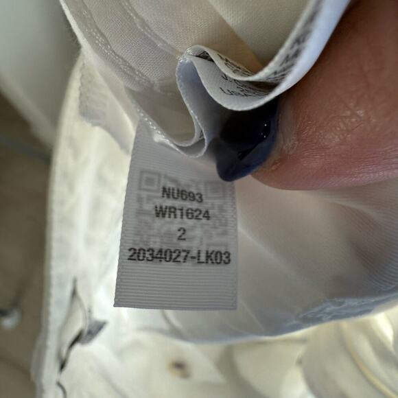 NWT Madewell The Barrel Leg Utility Pant in Garment Dyed Twill White NU693 Sz 2 - Picture 9 of 10